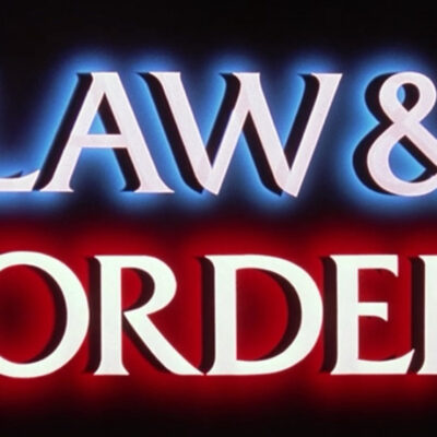 The 'Law & Order' title.