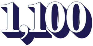 The number 1,100 meant to represent the number of District Attorney Offices on the ballot this midterm election.