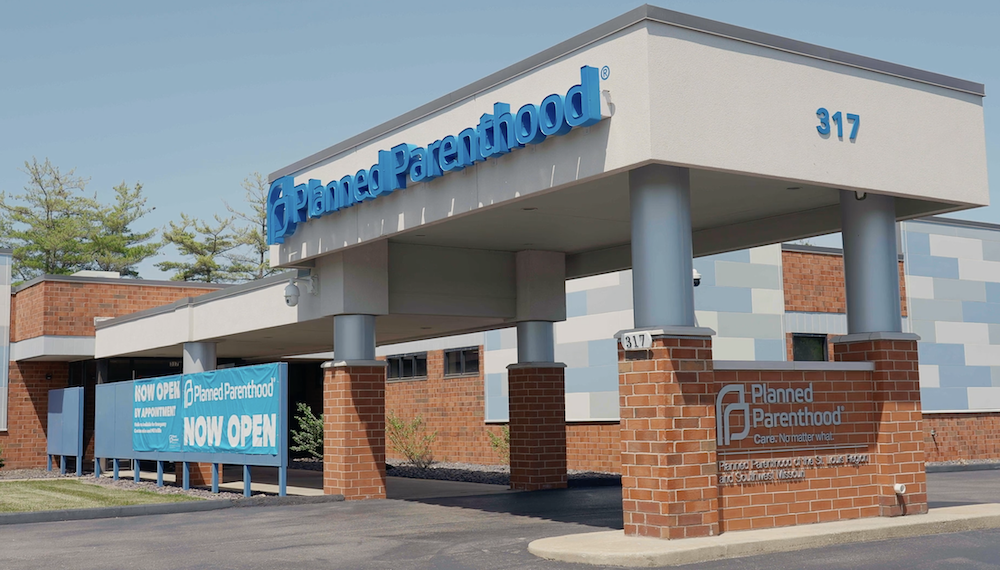 The exterior of a Planned Parenthood center.