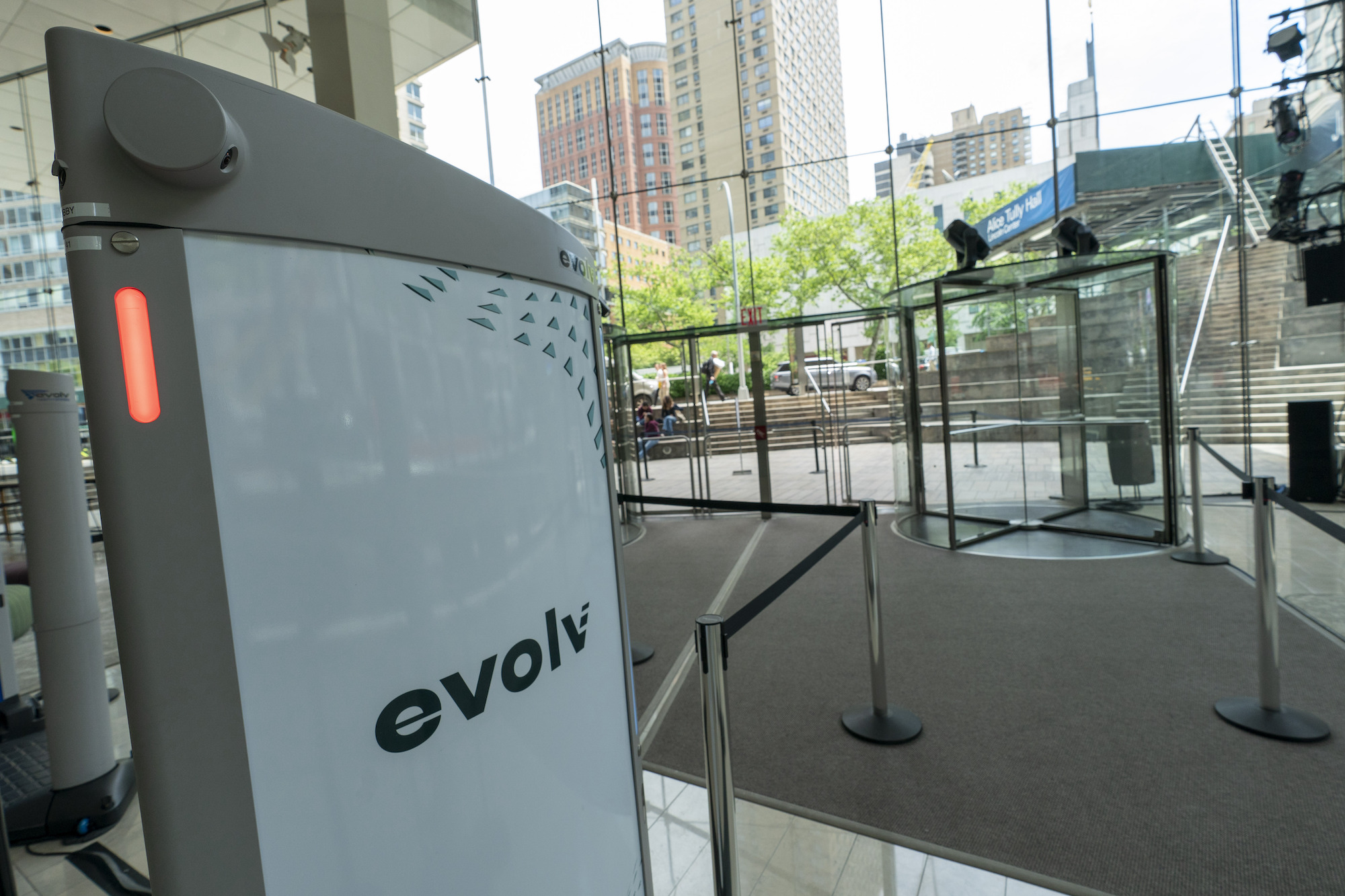 The Evolv Express weapons detection system.