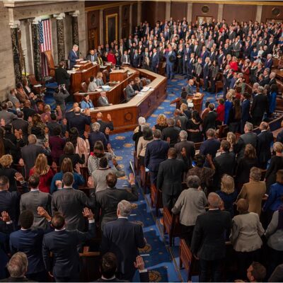 New members of Congress being sworn in at the US Capitol on Saturday, January 07, 2023.