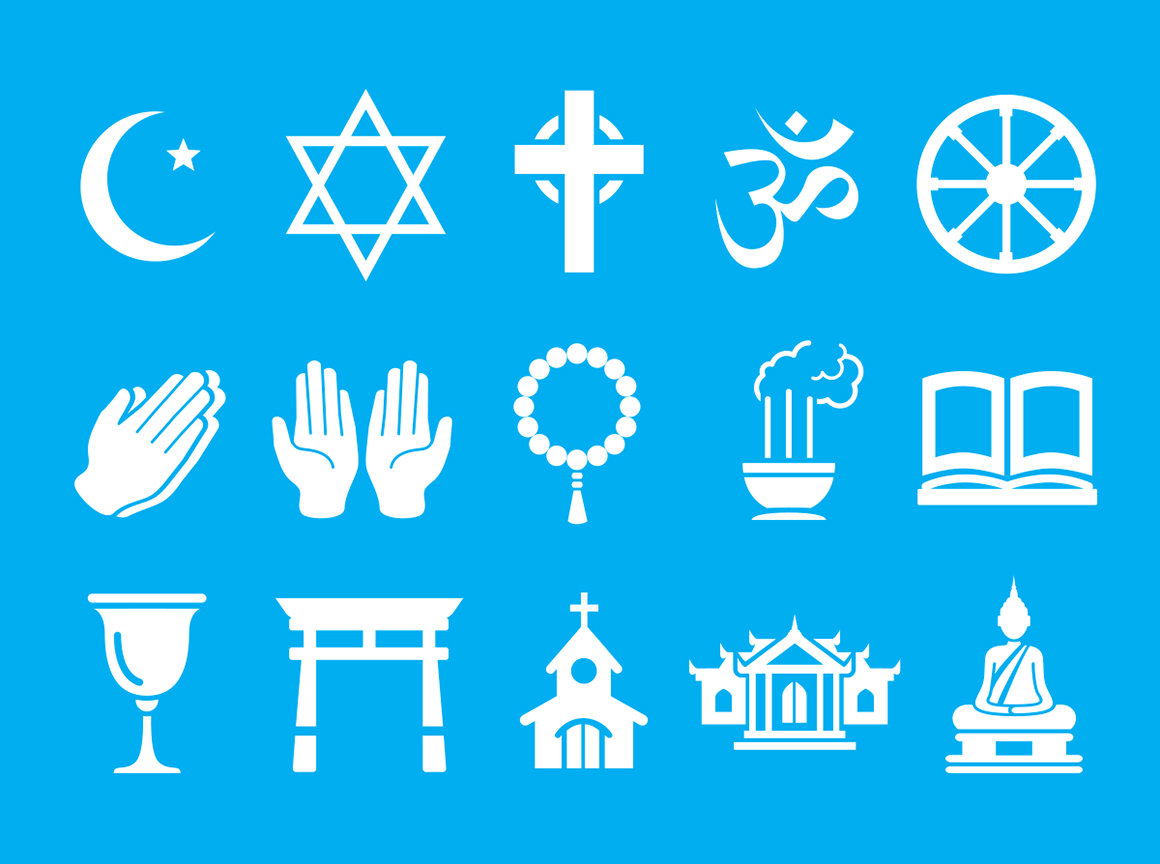Multi-faith symbols