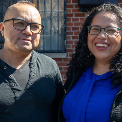 A photo of Maribel Hernandez Rivera and her husband.