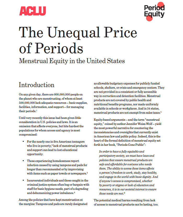 The Unequal Price of Periods